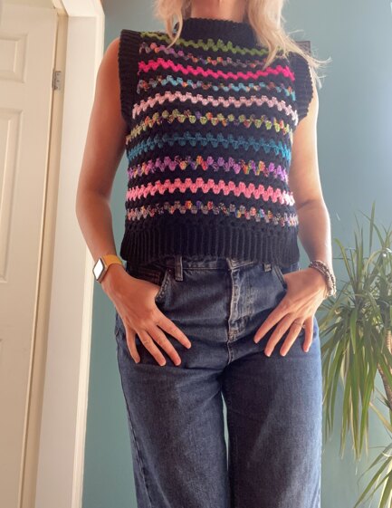 Granny stripe tank top