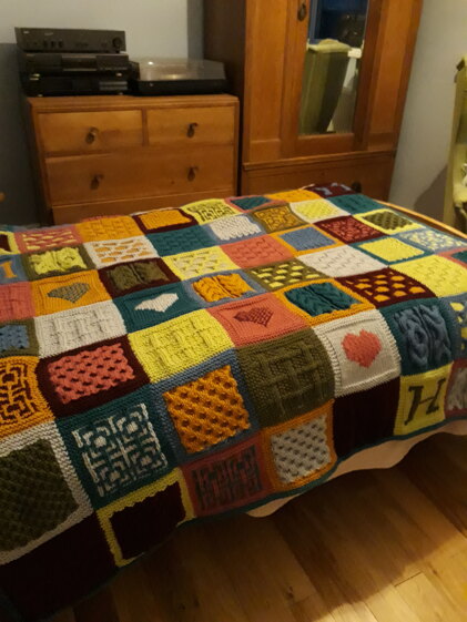 Flat warming pressie blanket