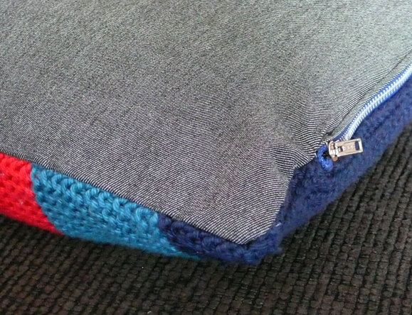 Garter stitch cushions
