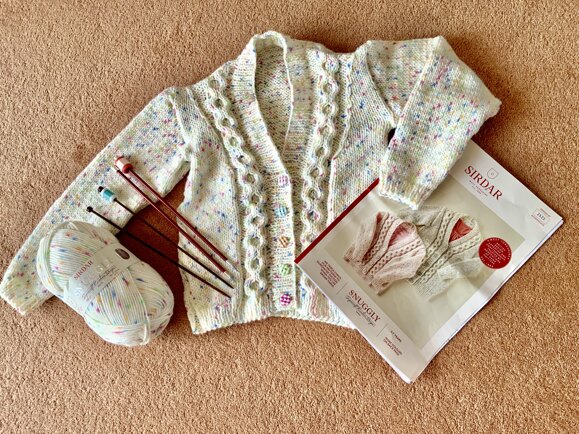 Rainbow drops cardi
