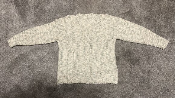 Super chunky cable sweater
