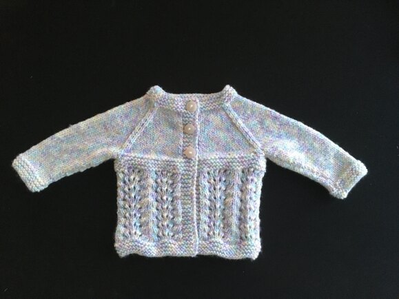 Wave of light baby cardigan