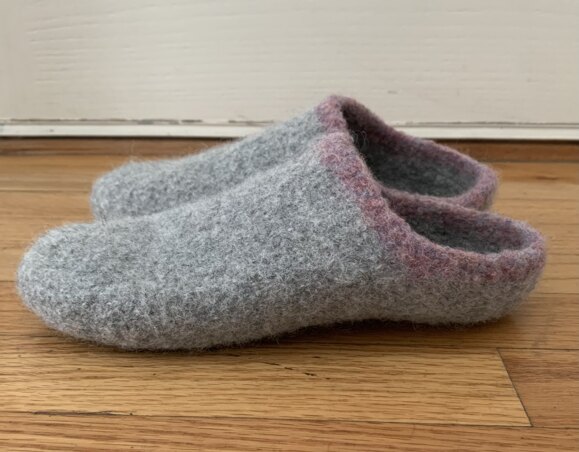 Felted slippers