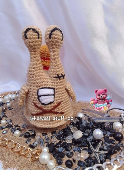 Luffy's denden mushi crochet pattern