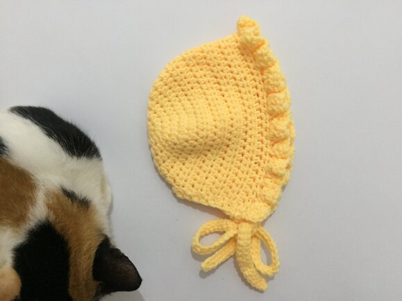 Baby Bonnet Hat with Ruffles