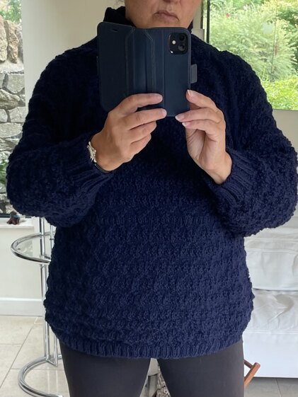Diamond Patterned Sweater by Debbie Bliss