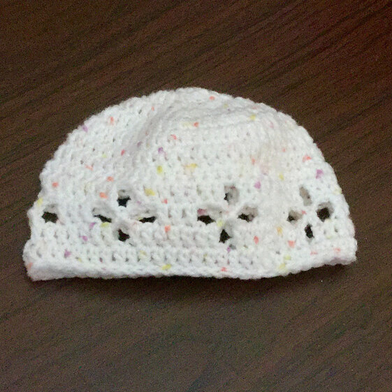 Vintage Eyelet Baby Hat