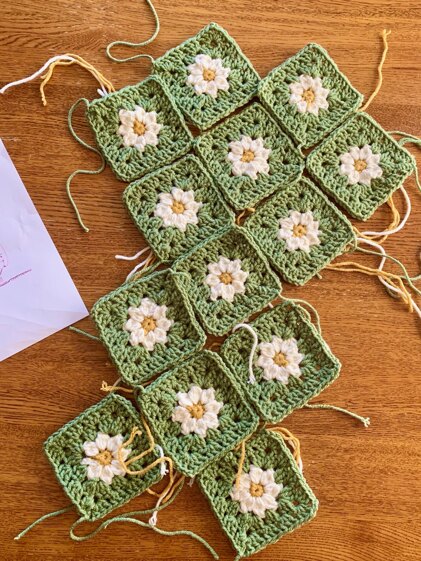 Daisy square bag