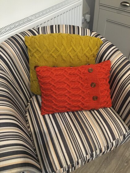 Hexagons with a twist cushion covers