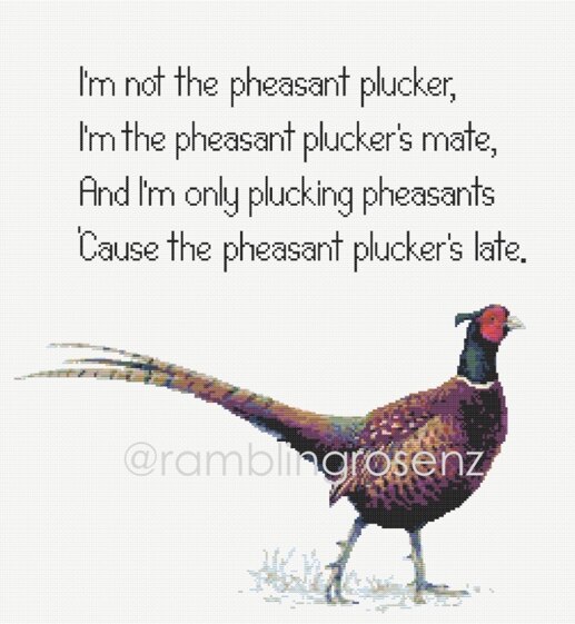 Pheasant Plucker - Counted Cross-stitch