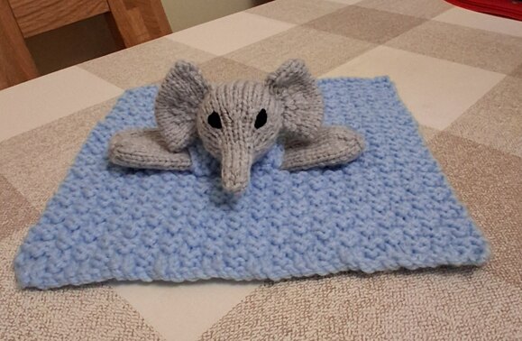 Comfort blanket to go with baby cardigans already made