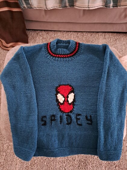 Billy's Spidey jumper