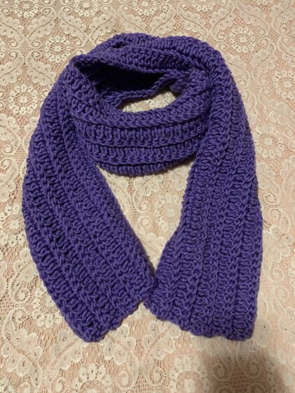 Easy crochet scarf