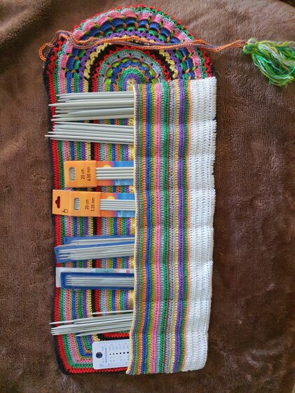Crochet needle bag