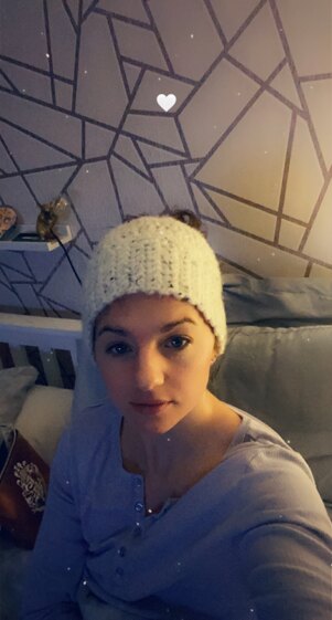 Messy bun beanie
