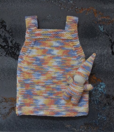 Lazy Days pinafore dress & pocket gnome