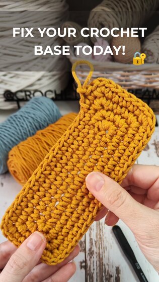 How to Crochet a Rectangle or Square Base for Bags & Baskets