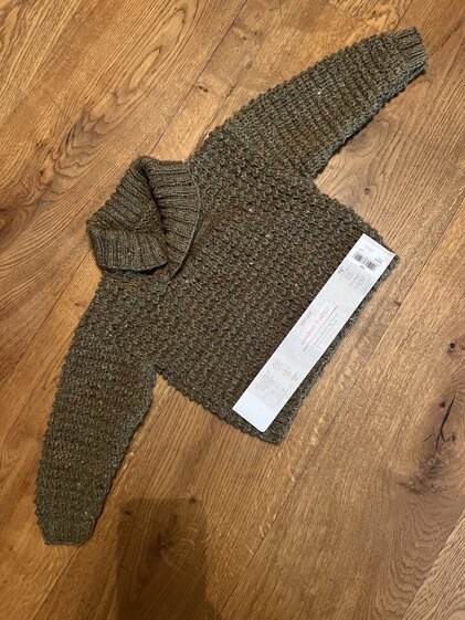 Shawl neck jumper