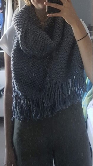 Women's chunky knit scarves