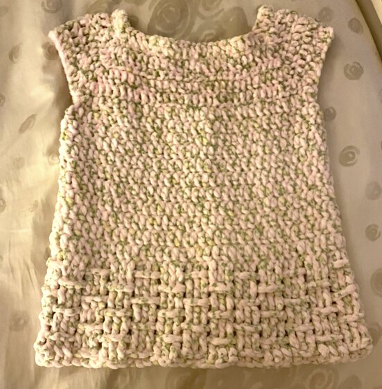 Velour top that started as a sweater for Daphne