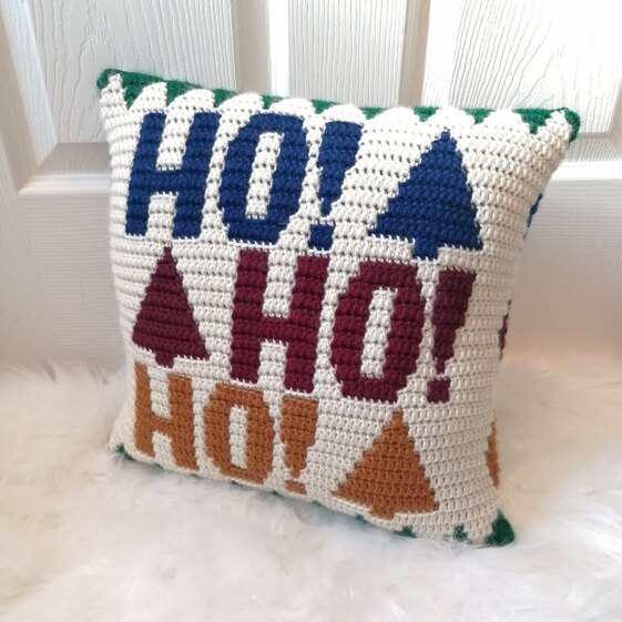 Ho Ho Ho Christmas Pillow