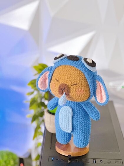 Capybara stitch crochet pattern