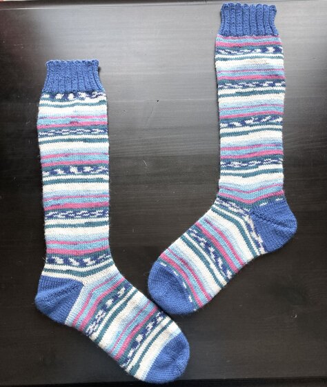 Socks Knit Flat Toe Up