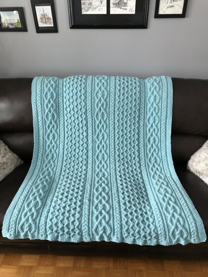 Braided cable blanket