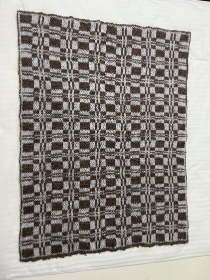 Icelandic double knitting rug