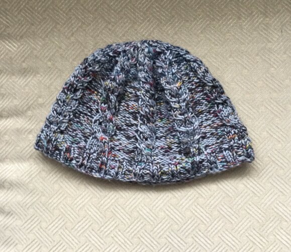 Tweed, cable, scissors hat