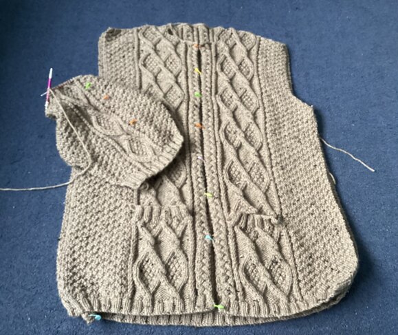 Aran Jacket with pockets