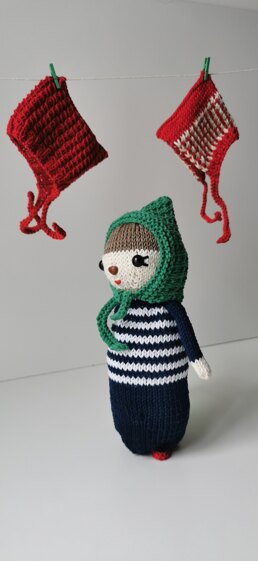 Knit baby doll pattern set