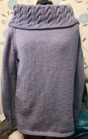 Cabled Collar Tunic