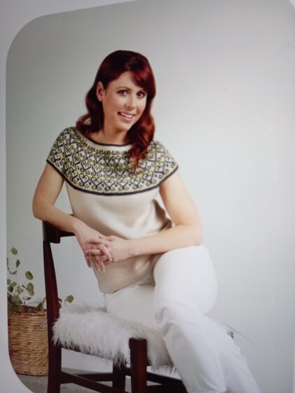 Cap sleeve sweater
