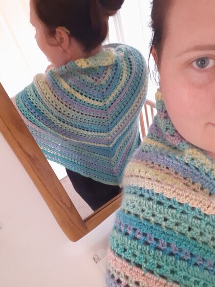 Easy Beginners Shawl - bag-o-day pattern