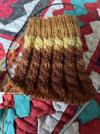 Barley twist socks