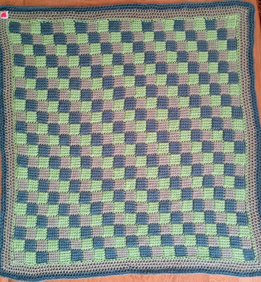 Entrelac Crochet Blanket