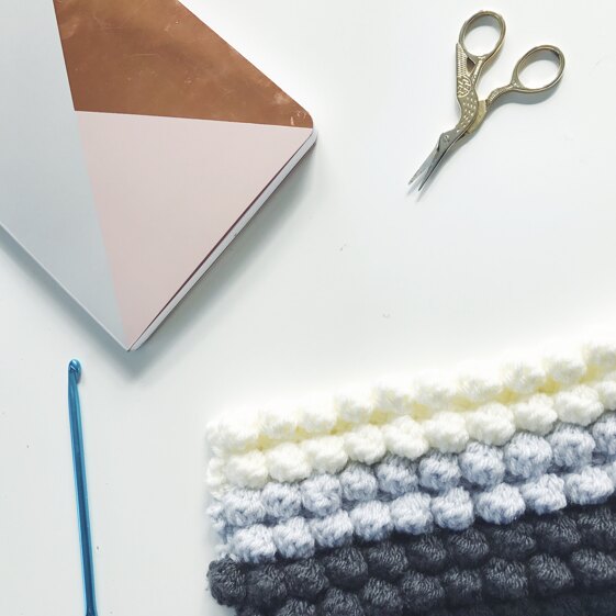 Bobble Stitch Clutch