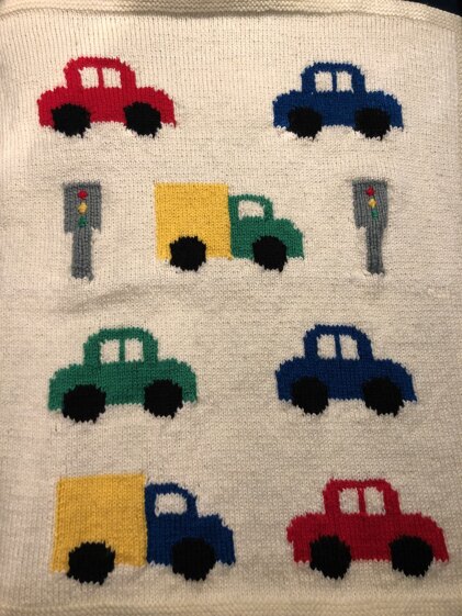 Baby blanket for a boy