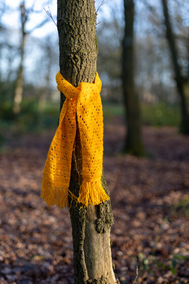 Caitlin Zigzag Scarf - Yellow