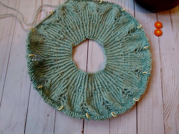 Blue Lace Delight Sweater