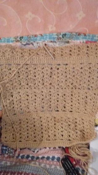 Chunky rug/blanket size7mm hook 100% SWC St.Austell Wool.