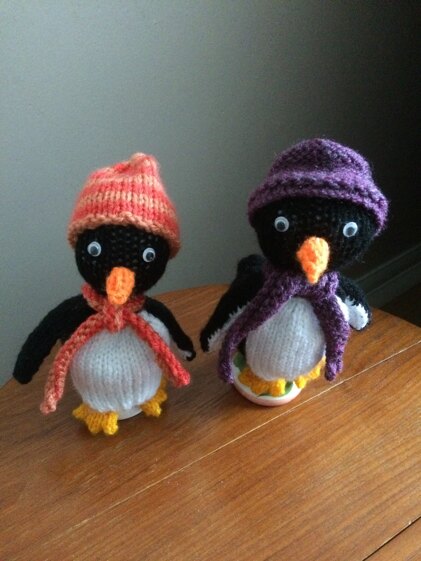 Penguin egg cosies