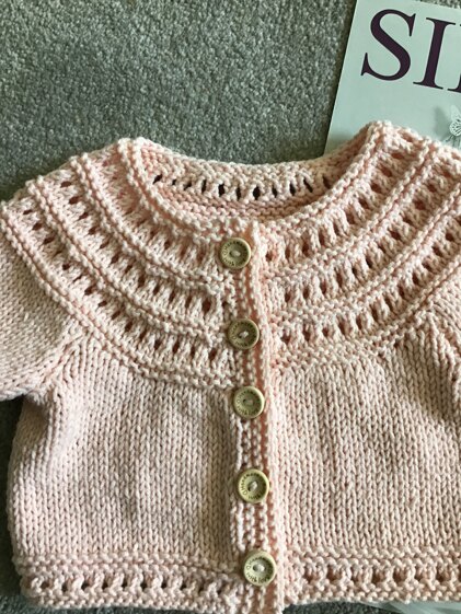Quick baby summer cardigan