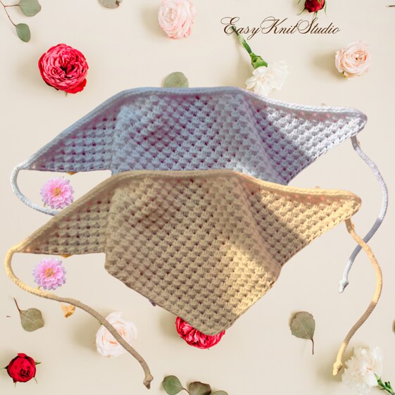 Quick Knit Kerchief Pattern - Lightweight Head Scarf