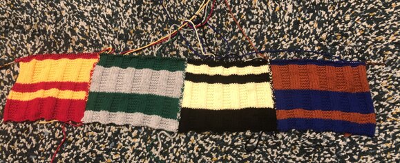 Hogwarts houses blanket