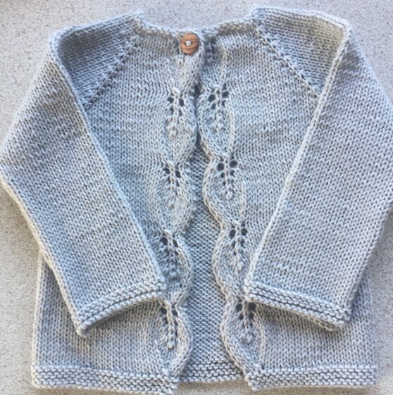 Top down cardigan