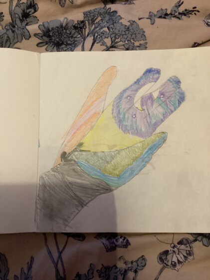 Art inside a hand