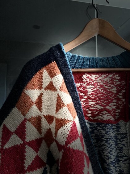 Heirloom quilt cardigan