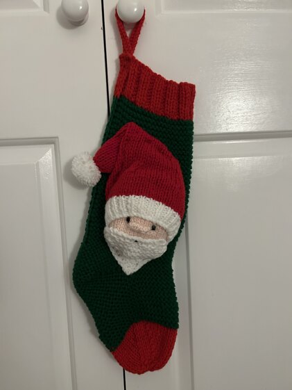 3D Christmas stocking Santa
